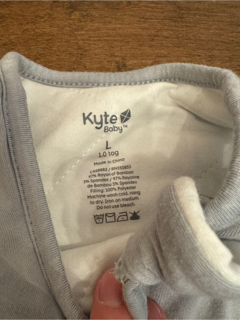 Grey Large Kyte Sleep Sack - Picture 2 of 4